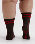 Baggu - Ribbed Sock - Coffee Stripe