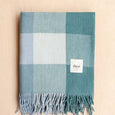 TBCo - Recycled Wool Blanket in Blue Bold Check