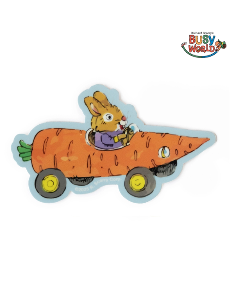 Three Potato Four X Richard Scarry® - Carrot Car Sticker