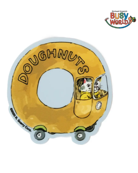Three Potato Four X Richard Scarry® - Doughnut Car Sticker