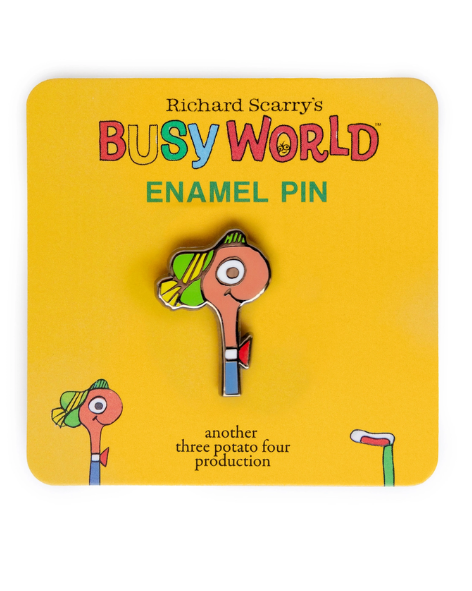 Three Potato Four X Richard Scarry® - Lowly Worm Enamel Pin