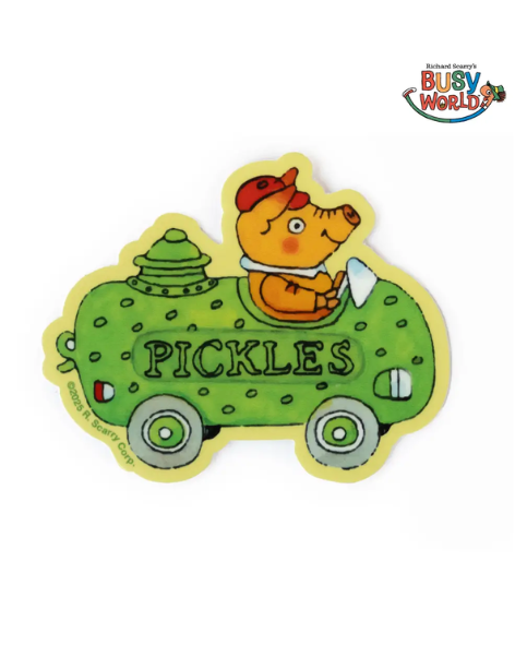 Three Potato Four X Richard Scarry® - Pickle Car Sticker