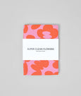 Wrap - Tea Towel - Super Clean Flowers Pink/Warm Red