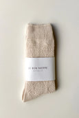 Le Bon Shoppe - Modal Eyelet Socks - Oyster