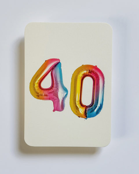 Canonbury Press - Birthday Balloon No.40 Greeting Card