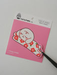 Natamori - Sleepy Puppy - Single Kiss Cut Vinyl Sticker