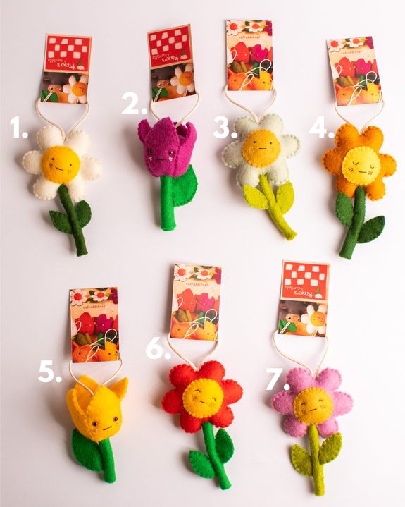 Cat Rabbit - Trinket Charms - Flowers