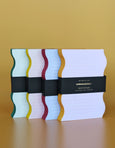 Idlewild Co. Wavy Shaped Notepad - Blue + Cranberry Edge