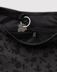 Baggu - Medium Nylon Crescent Bag - Charcoal Ditsy Floral