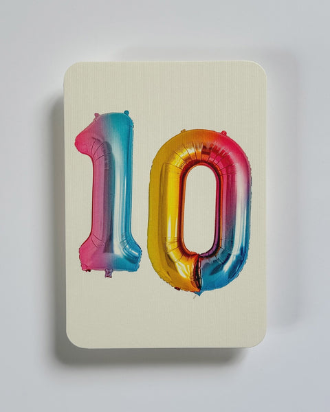 Canonbury Press - Birthday Balloon No.10 Greeting Card