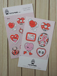 Natamori - Love Sticker Sheet