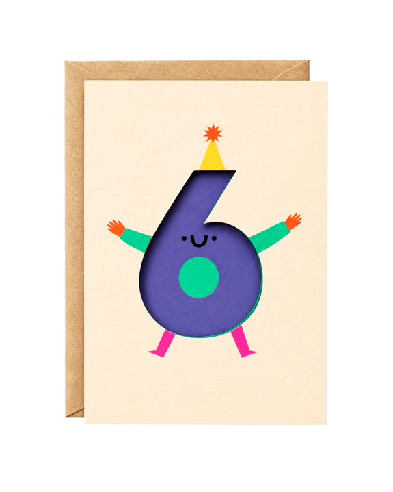 Rumble Cards - Age 6 Die Cut Card