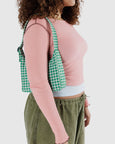 Baggu - Mini Nylon Shoulder Bag -  Green Gingham