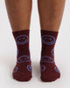 Baggu - Crew Sock - Mahogany Happy *PRE-ORDER dispatch after Oct 16th*