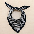 TBCo - Merino Triangle Scarf - Black Stripe