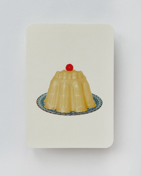 Canonbury Press - Custard Cream Blancmange Greeting Card