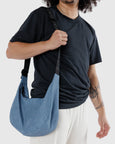 Baggu - Medium Nylon Crescent Bag - Digital Denim