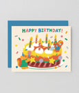 Wrap - Happy Birthday Cake and Candles Birthday Card