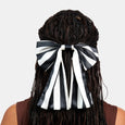 Chunks - Silk Bow Barrette in Stripes