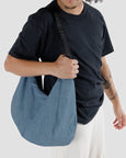 Baggu - Large Nylon Crescent Bag - Digital Denim