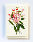 Canonbury Press - Pink Sweet Peas Greeting Card