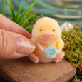 Flocked Mini Baby Chicks