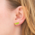 Jenny Lemons - Pickle Enamel Earrings