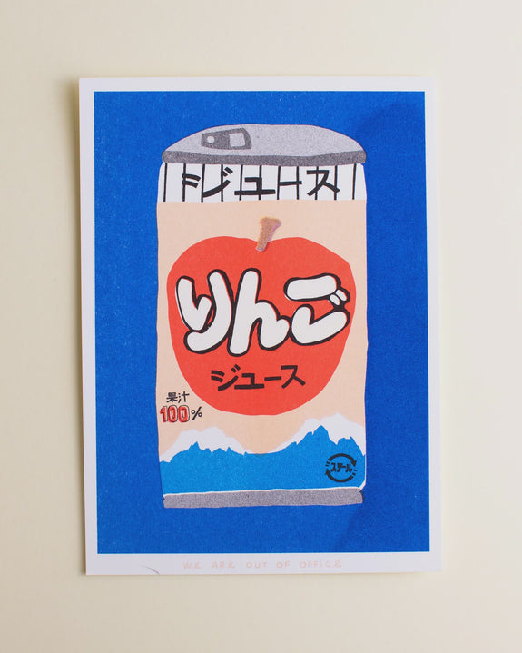 We Are Out of Office - A Can of Japanese Apple Juice