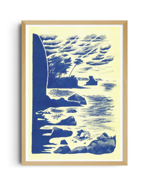 KIBLIND Atelier - Antoine Cossé - Island of Bréhat - A3 Poster