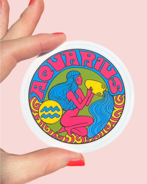 Astral Weekend - Zodiac Sticker - Aquarius