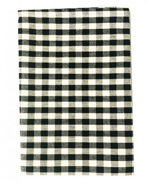 Gingham Check Table Cloth 150 x 320cm - Black & White