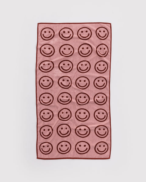 Baggu - Bath Towel - Blush Happy
