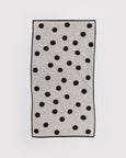 Baggu - Bath Towel - Cream and Black Polka Dot