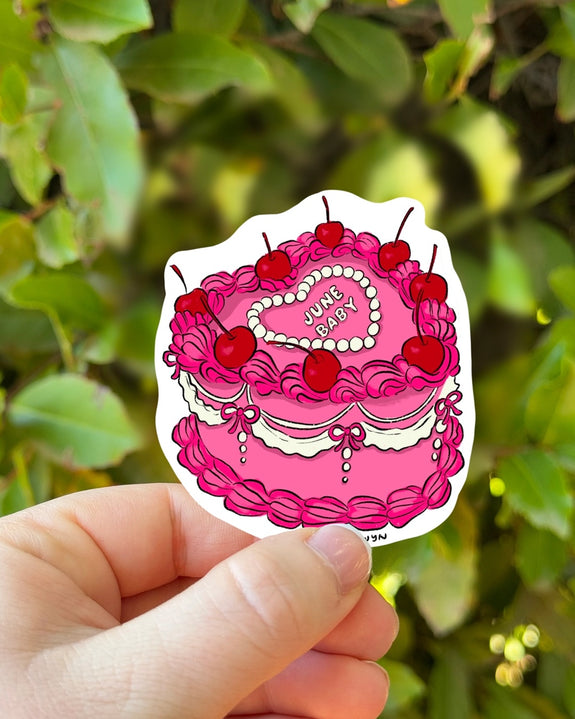 Birth Month Cake Stickers - June