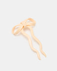 Chunks - Bow Hairpin in Cream - Small