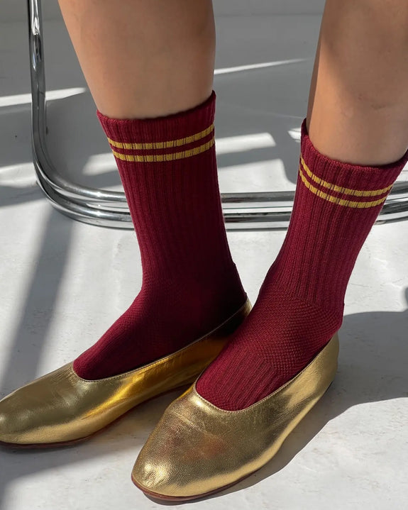 Le Bon Shoppe - Boyfriend Socks - Cardinal