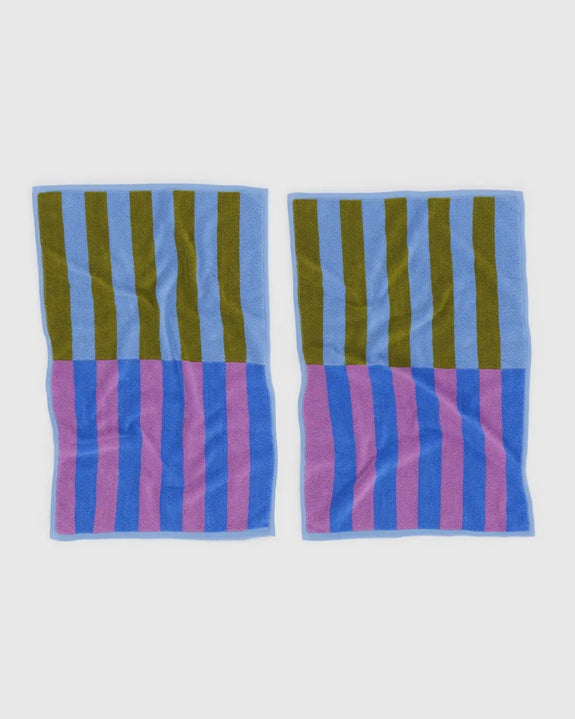 Baggu - Hand Towel Set of 2 - Cabana Stripe Mix