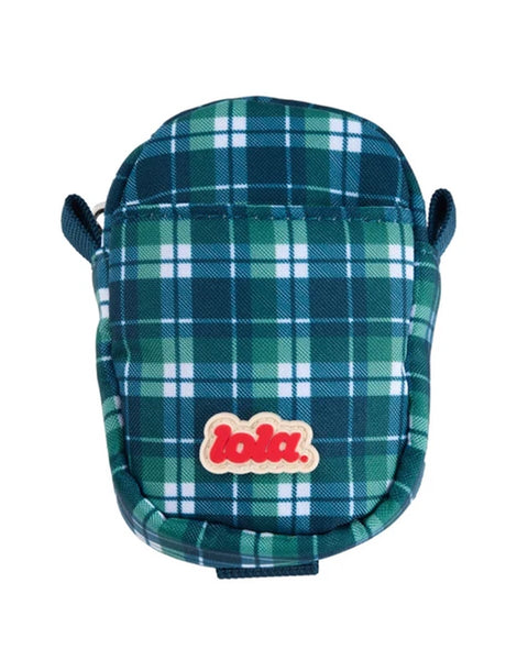 Lola - Camera Pouch - Blue Tartan