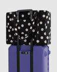 Baggu- Cloud Carry-on Bag - Black And Cream Polka Dot - PRE-ORDER FOR SHIPPING AFTER MONDAY OCTOBER 12TH*