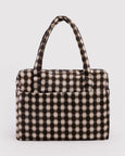 Baggu - Cloud Carry-on - Blurred Gingham Brown
