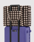 Baggu - Cloud Carry-on - Blurred Gingham Brown