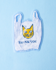 Bromstad Printing Co. - Clear Sticker - Convenience Store Bag Cat