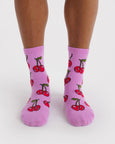Baggu - Crew Sock - Cherries