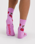 Baggu - Crew Sock - Cherries