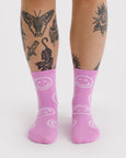 Baggu - Crew Sock - Pink Happy
