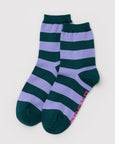 Baggu - Crew Sock - Malachite Stripe