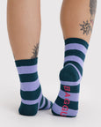 Baggu - Crew Sock - Malachite Stripe