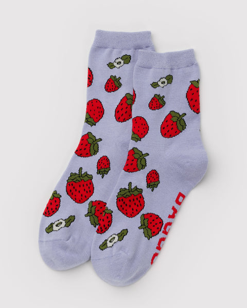 Baggu - Crew Sock - Strawberry Blossom
