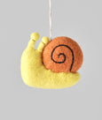 Wrap - Hanging Felt Ornament - Snail