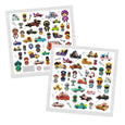 Djeco - Crazy Motors Sticker Set
